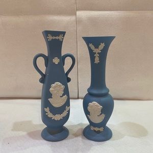 Mini Ceramic Blue Vases